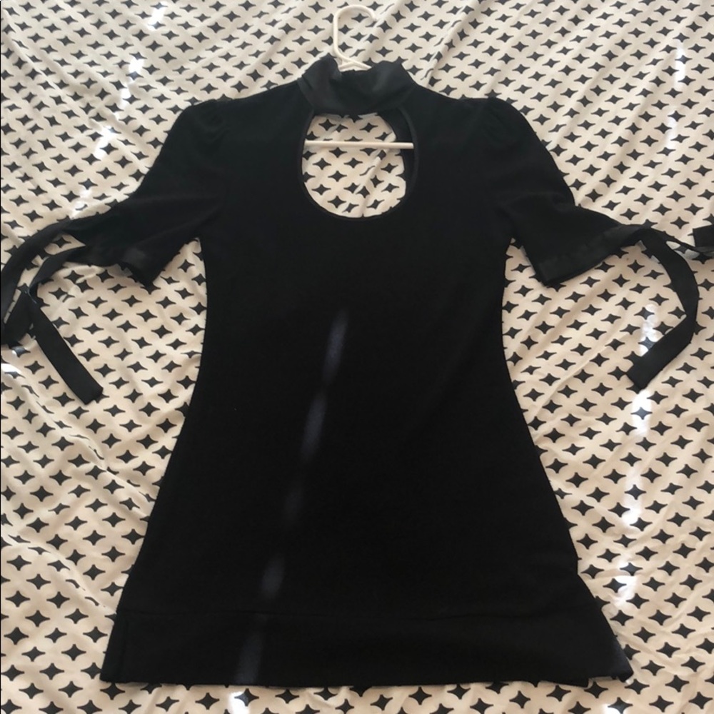 Arden B black tunic top.